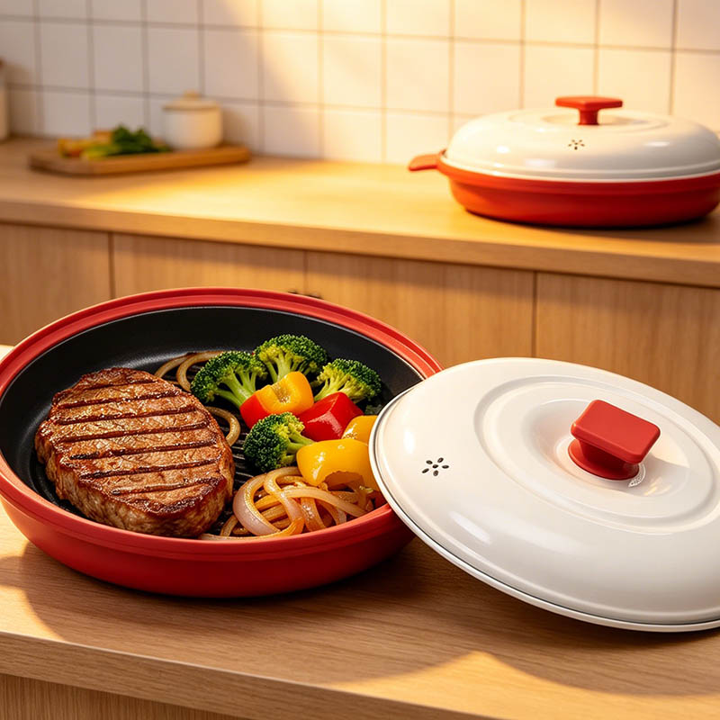 Hvordan forbedrer en Multi Cook-grillgryde med mikroovn i fødevarekvalitet moderne madlavningseffektivitet?