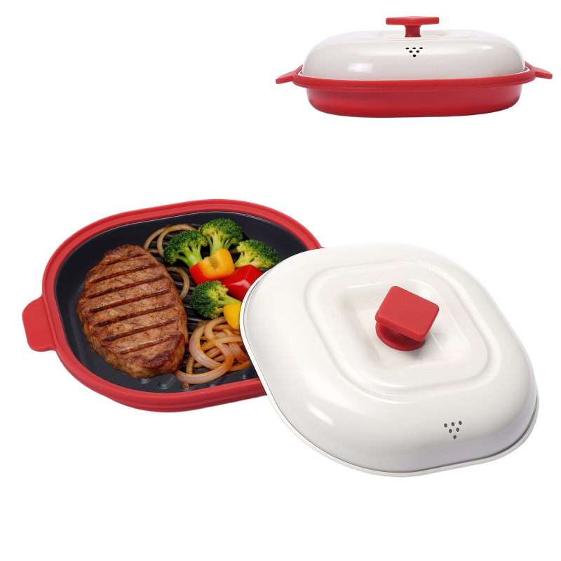 Smart Automatisk Dampudstødning Multifunktionel Mikrobølgegrill Multi-Pot