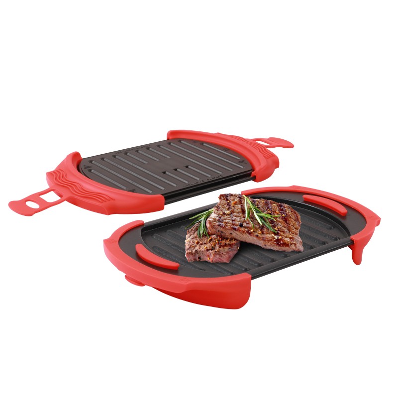 Firkantet mikroovn brødrister grillbakke